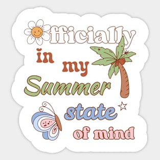 Summer state of mind Sticker
